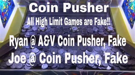 a&v coin pusher fake